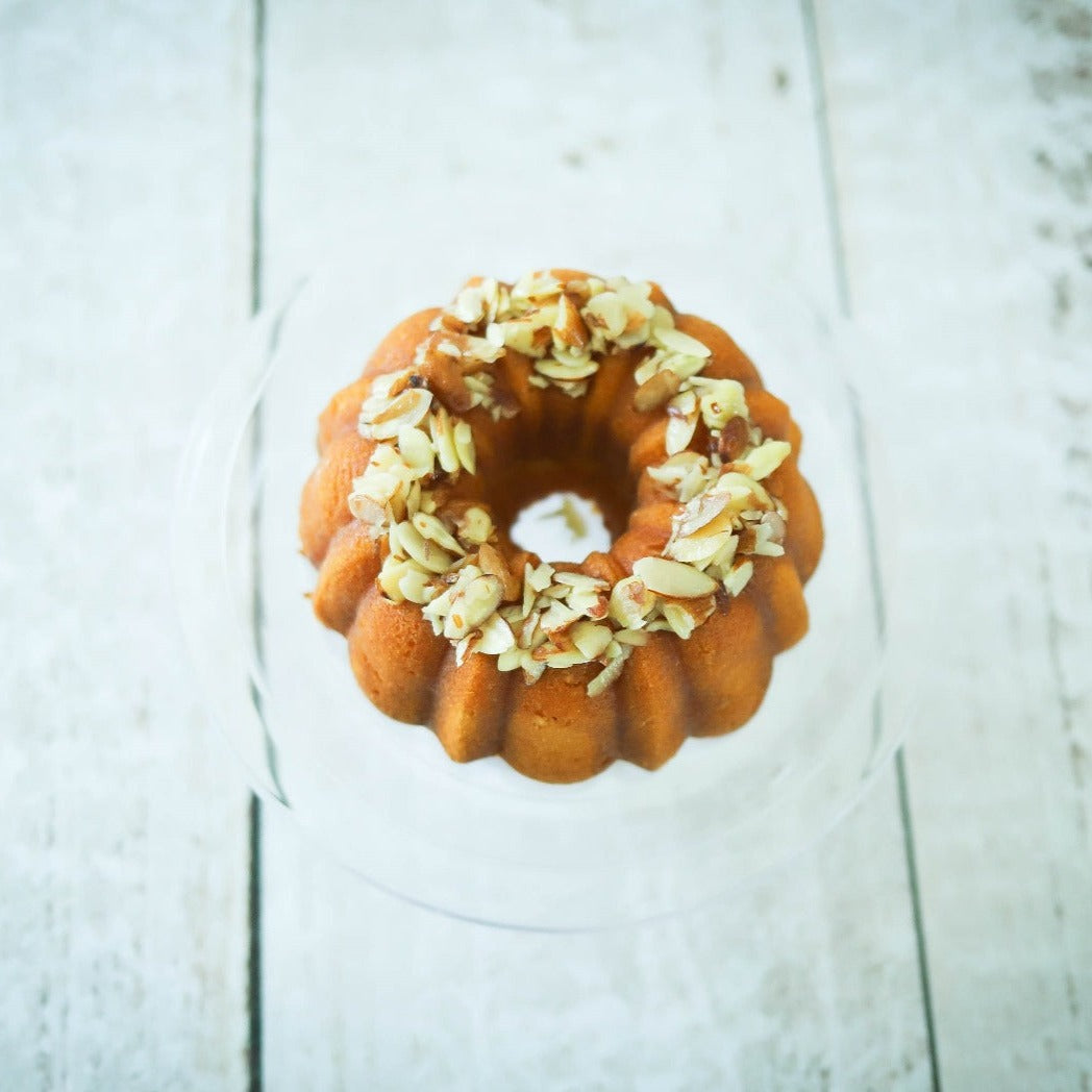 Small Rum Cake w/ Nuts (top view)